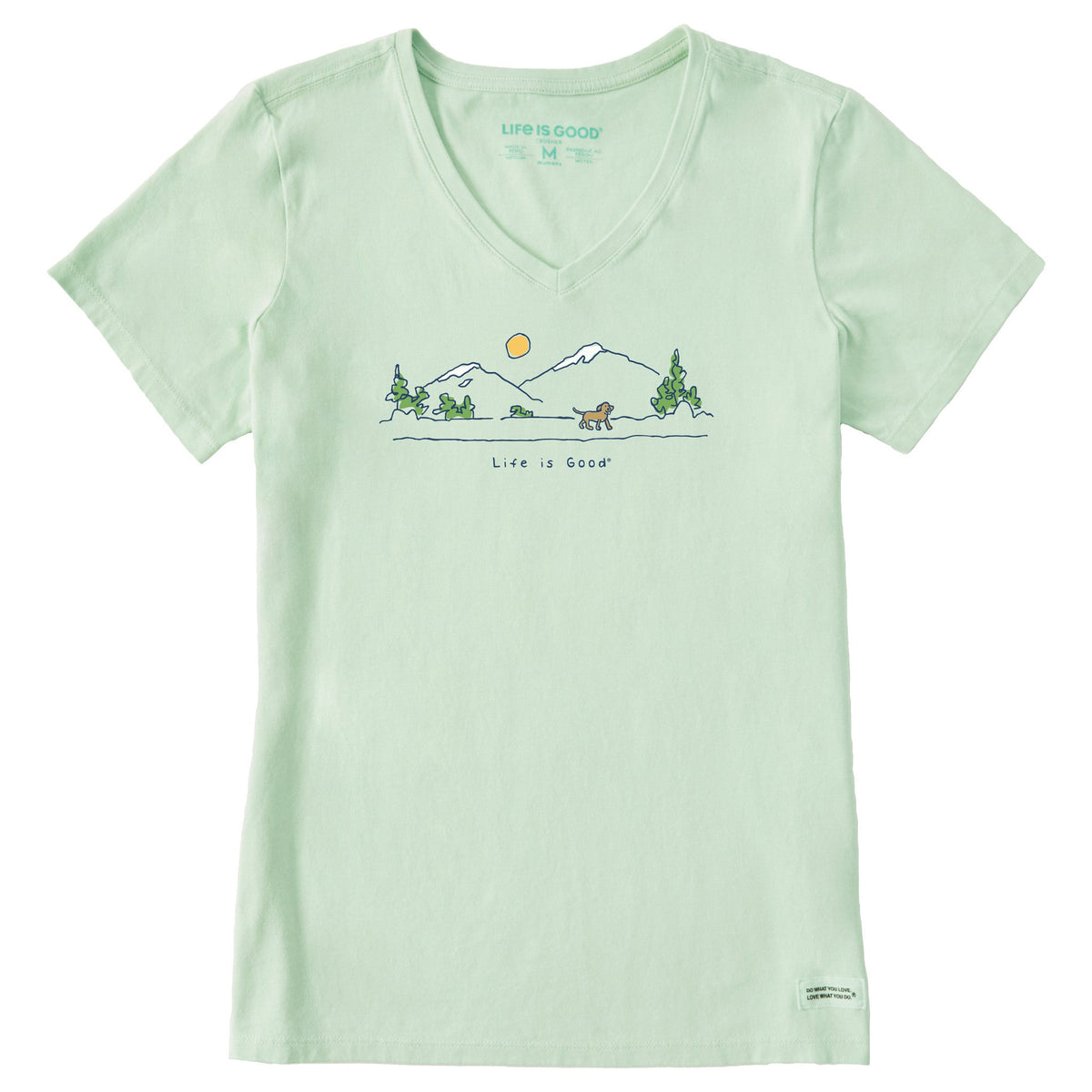 Women's Dog Vista Short Sleeve Crusher Vee