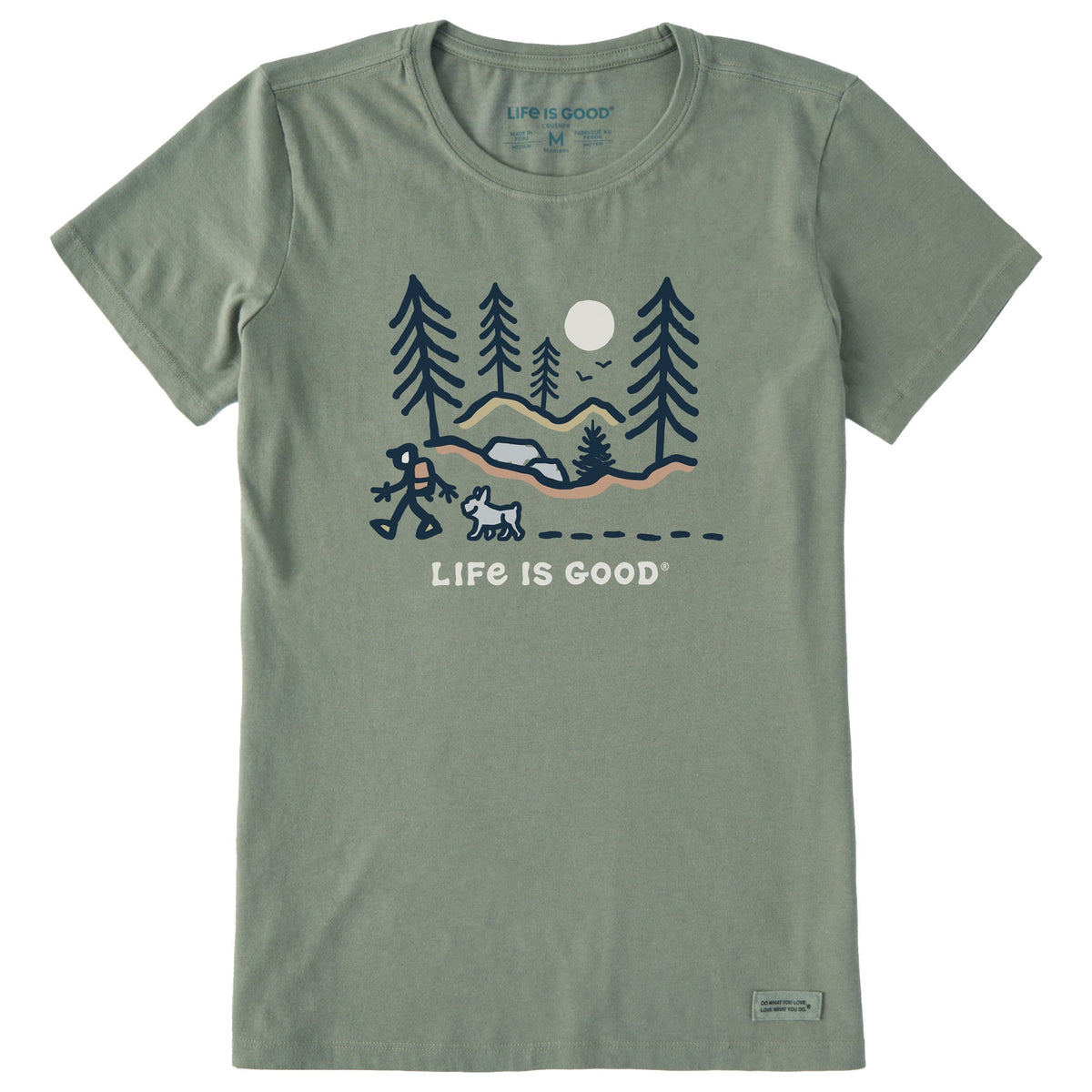 Women's Hiking Through the Woods Frenchy Short Sleeve Crusher Tee