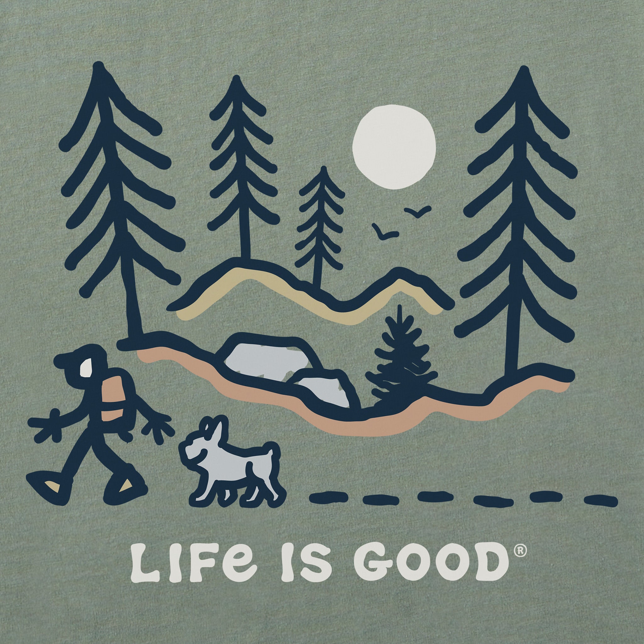 Women's Hiking Through the Woods Frenchy Short Sleeve Crusher Tee