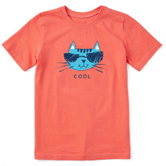 Kids Cool Cat Short Sleeve Crusher Tee