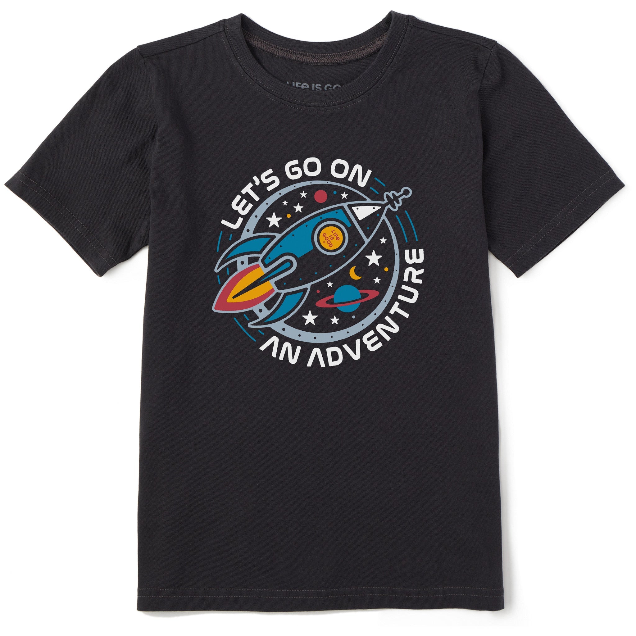 Kids Let's Go on an Adventure Short Sleeve Crusher Tee