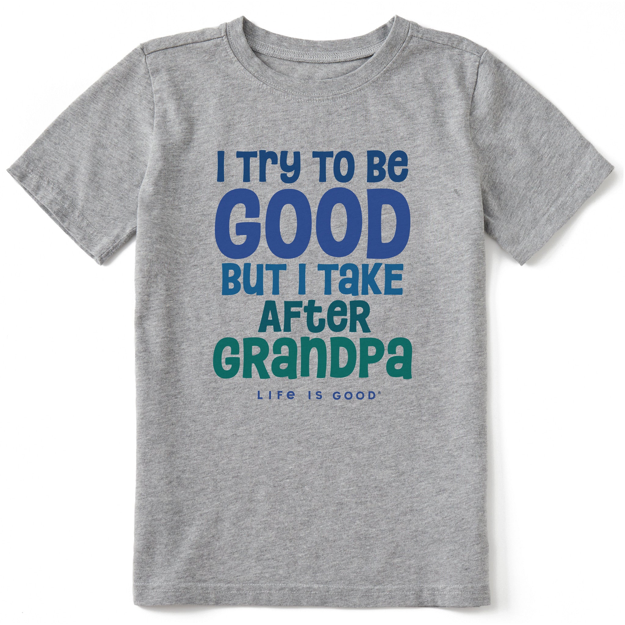 Kids Good Grandpa Short Sleeve Crusher Tee