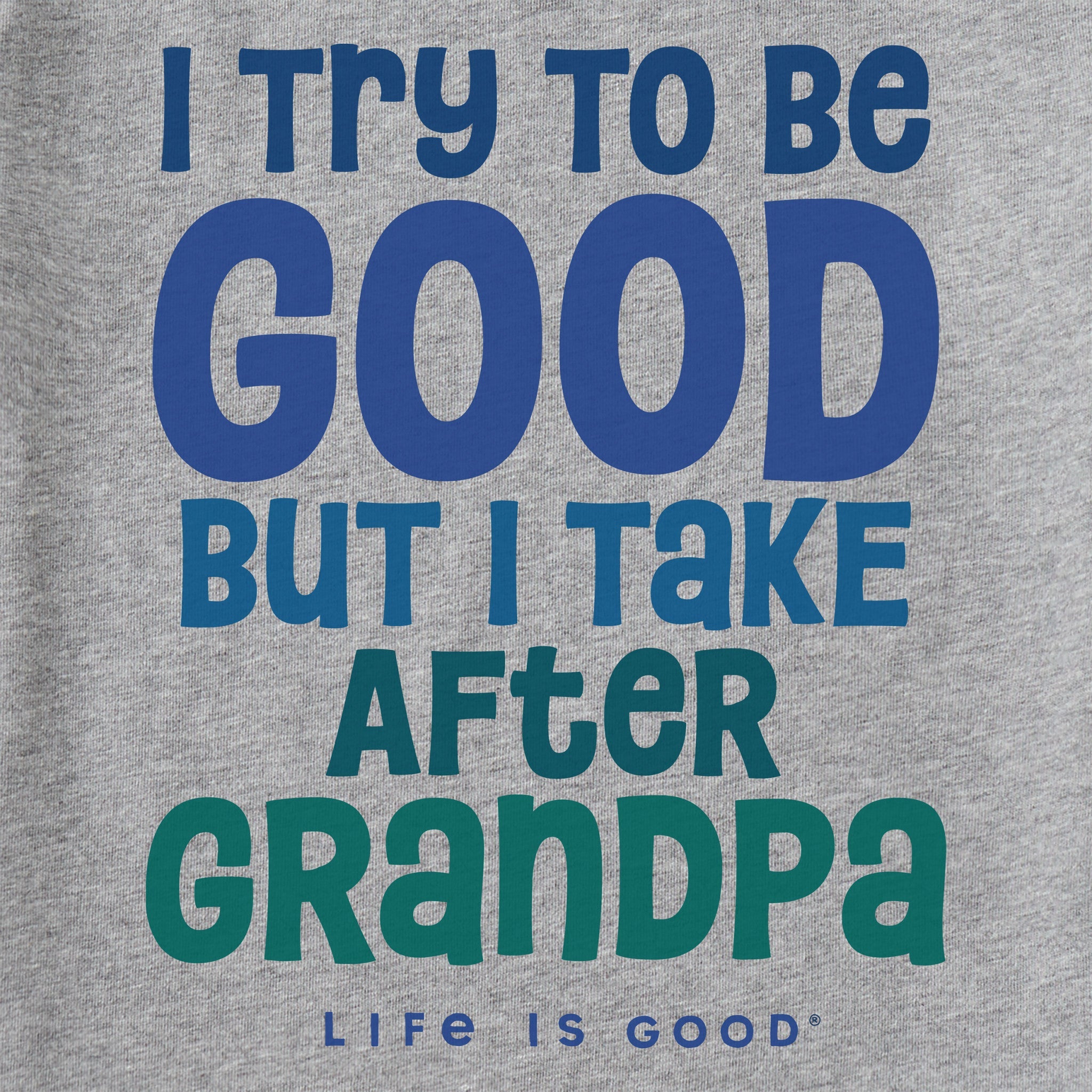 Kids Good Grandpa Short Sleeve Crusher Tee