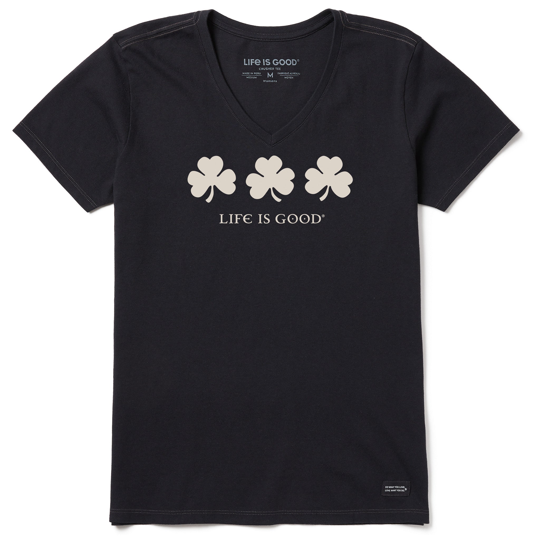 Women's Irish Shamrocks Short Sleeve Vee
