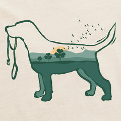 Women's Clover Dogscape Short Sleeve Crusher Tee