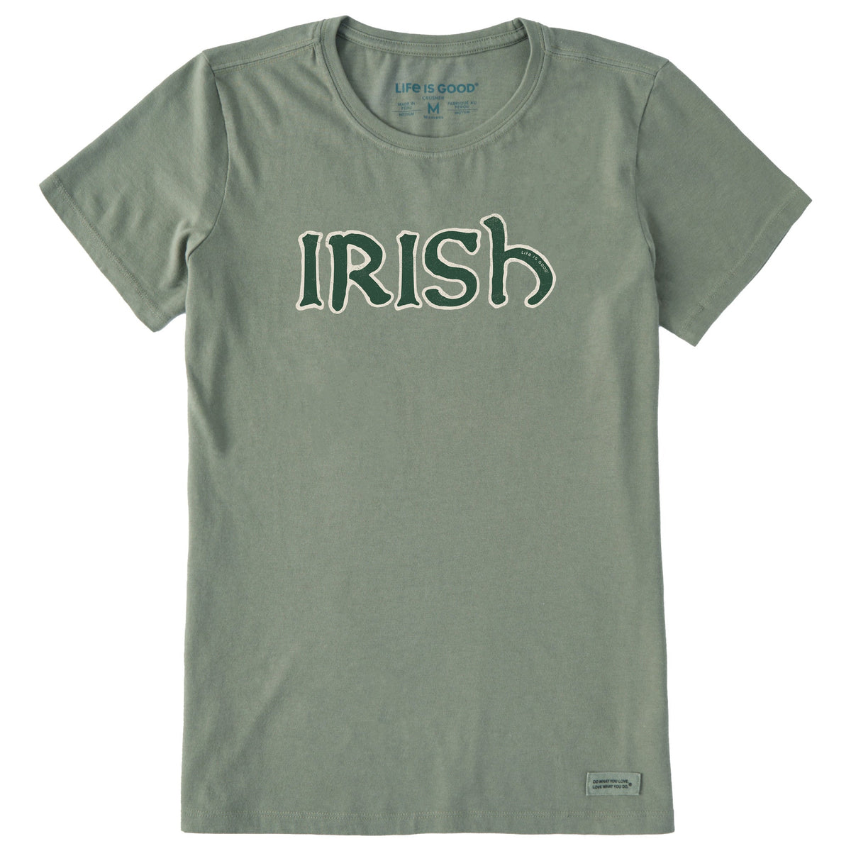 Women's Irish Outline Short Sleeve Crusher Tee