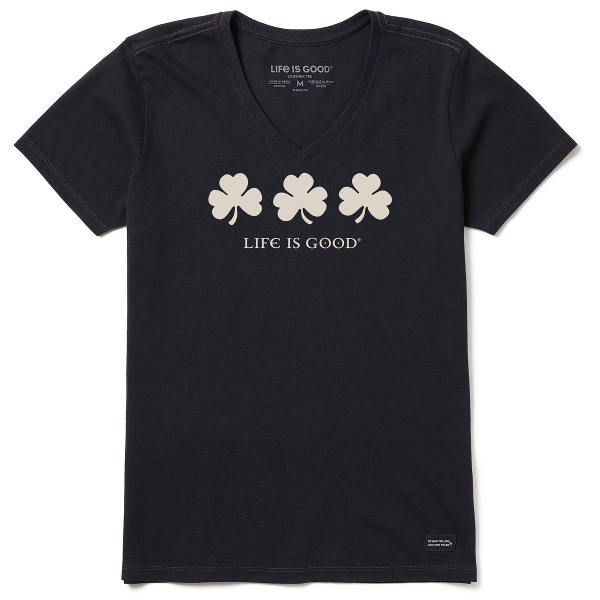 Women's Irish Shamrocks Short Sleeve Vee