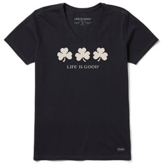 Women's Irish Shamrocks Short Sleeve Vee