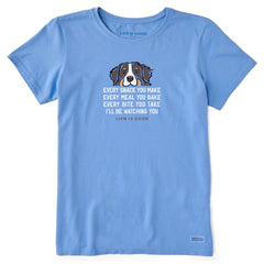 Women's I'll Be Watching You Bernese Short Sleeve Tee