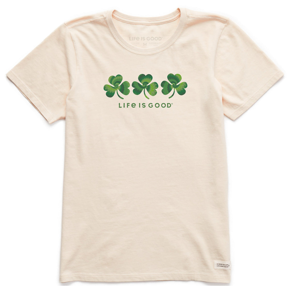 Women's 3 Tie Dye Clovers Short Sleeve Crusher Tee