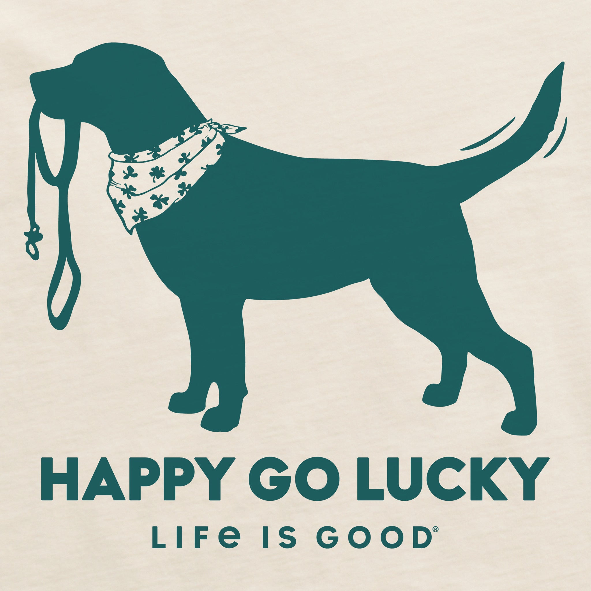 Women's Happy Go Lucky Lab Short Sleeve Crusher Tee