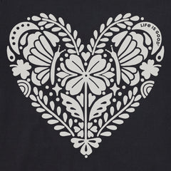 Women's Celtic Clover Heart Short Sleeve Crusher Tee