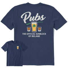 Men's Official Sunblock of Ireland Short Sleeve Crusher Tee