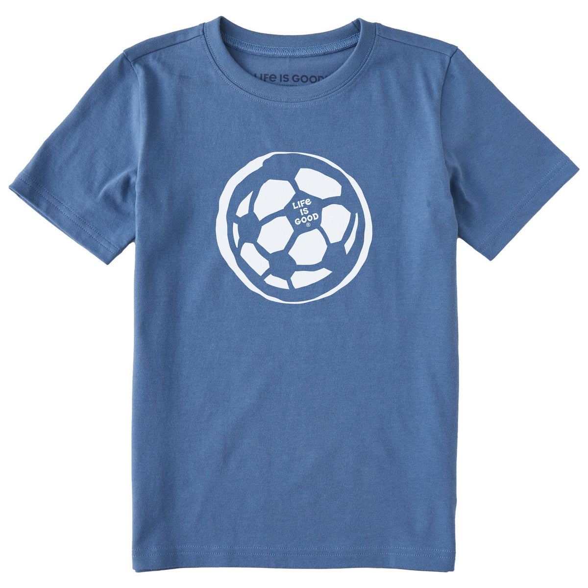 Kids Soccer Ball Sketch Short Sleeve Crusher Tee