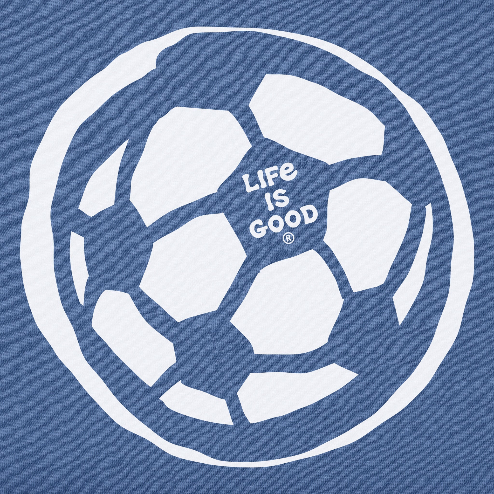 Kids Soccer Ball Sketch Short Sleeve Crusher Tee