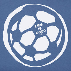 Kids Soccer Ball Sketch Short Sleeve Crusher Tee