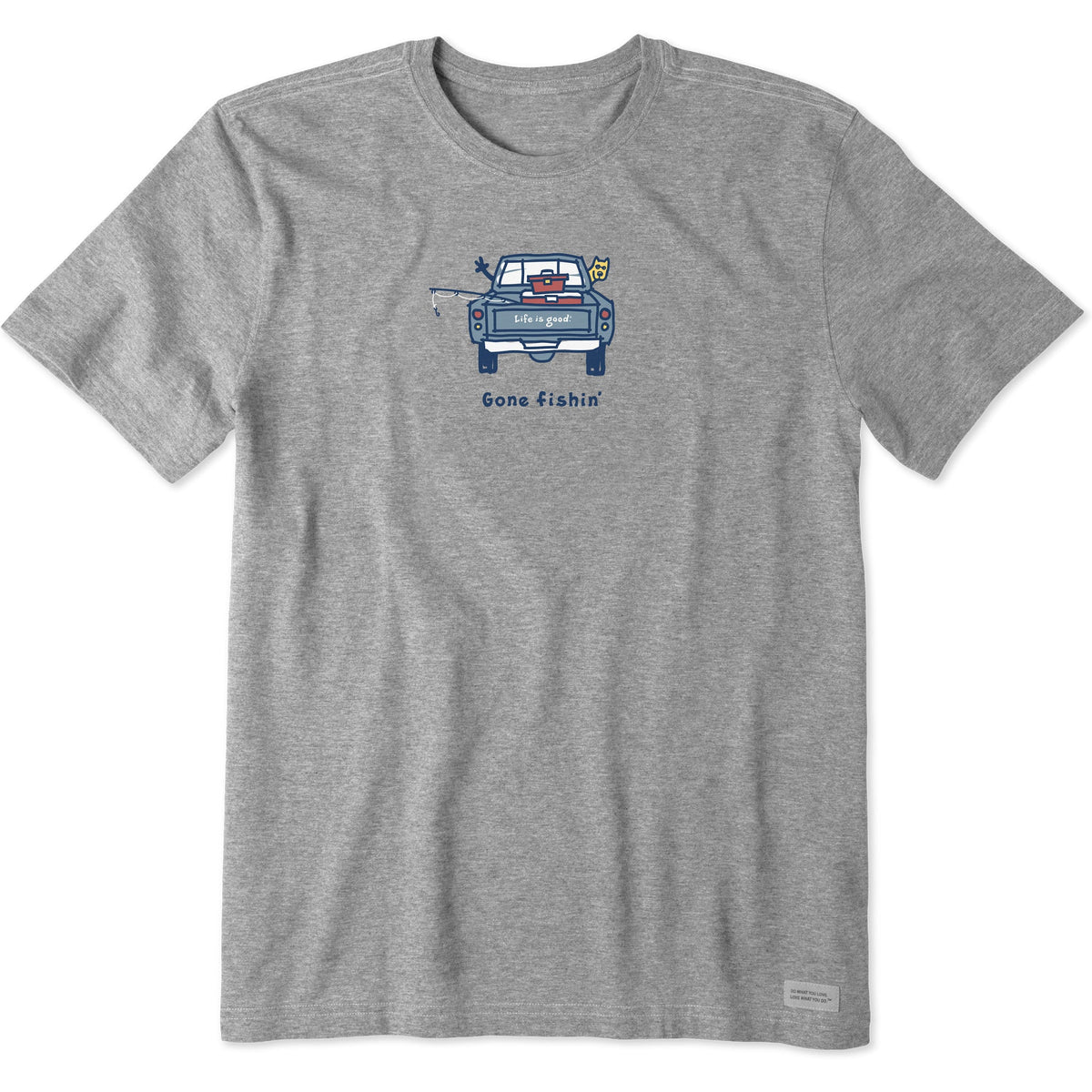 Men's Rocket Gone Fishin' Short Sleeve Crusher Tee