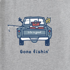Men's Rocket Gone Fishin' Short Sleeve Crusher Tee
