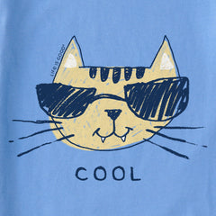 Kids Cool Cat Short Sleeve Crusher Tee
