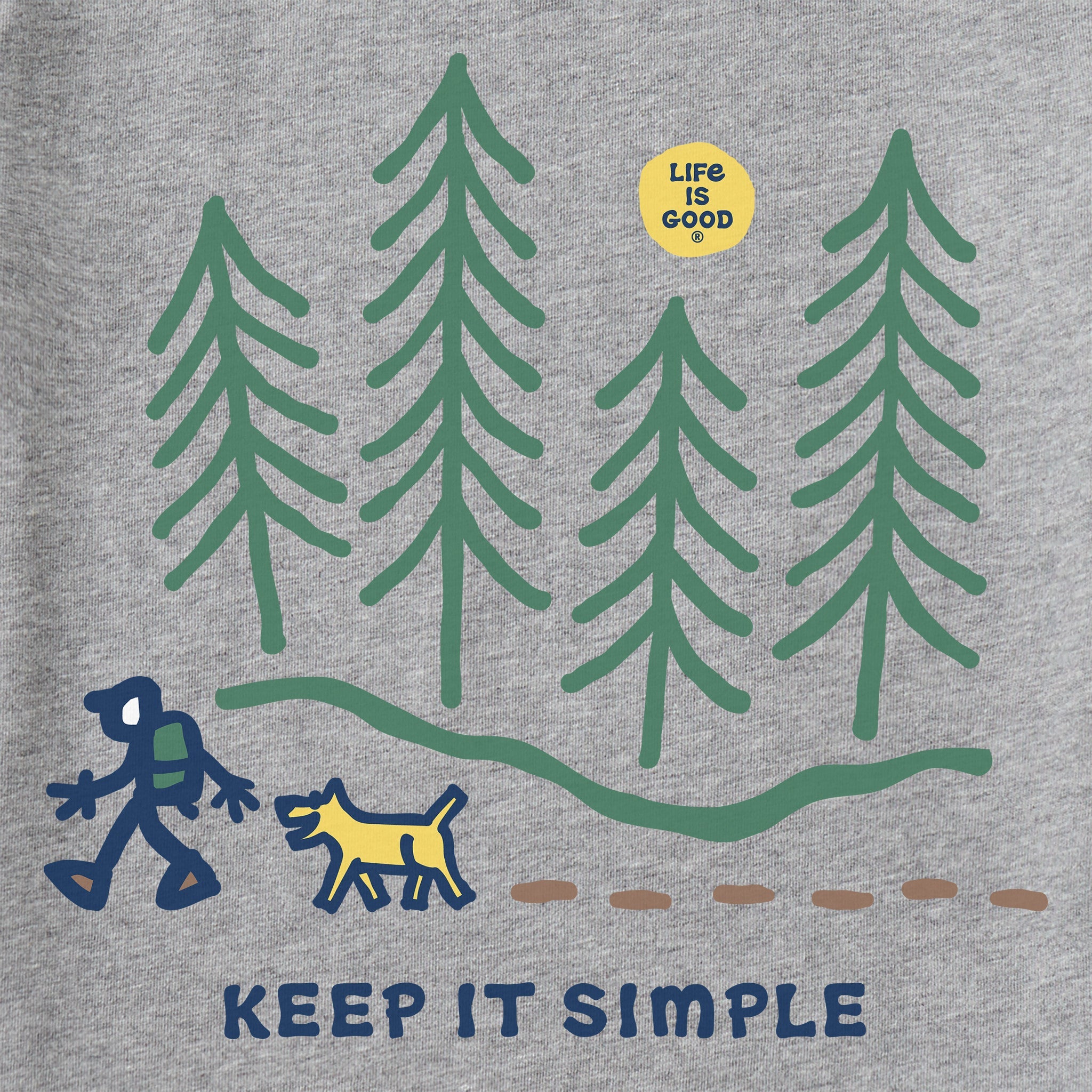 Men's Keep it Simple Hiking through the Woods Short Sleeve Tee