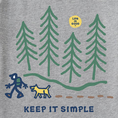 Men's Keep it Simple Hiking through the Woods Short Sleeve Tee