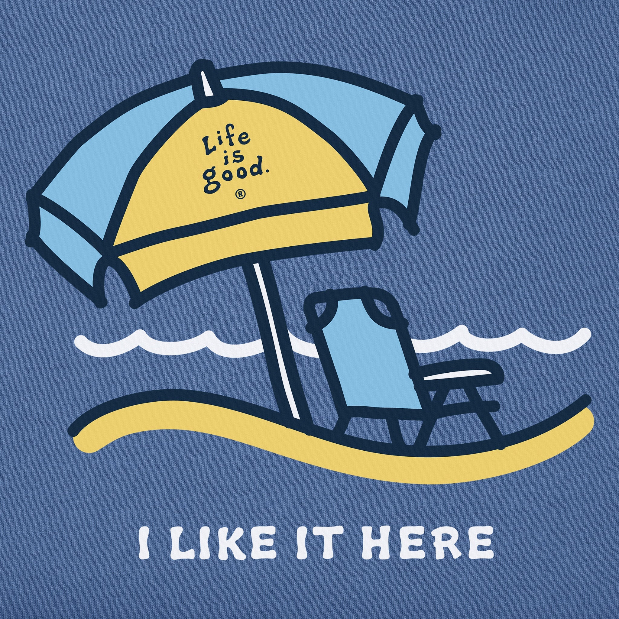 Men's Surfside Umbrella Like it Here Short Sleeve Tee