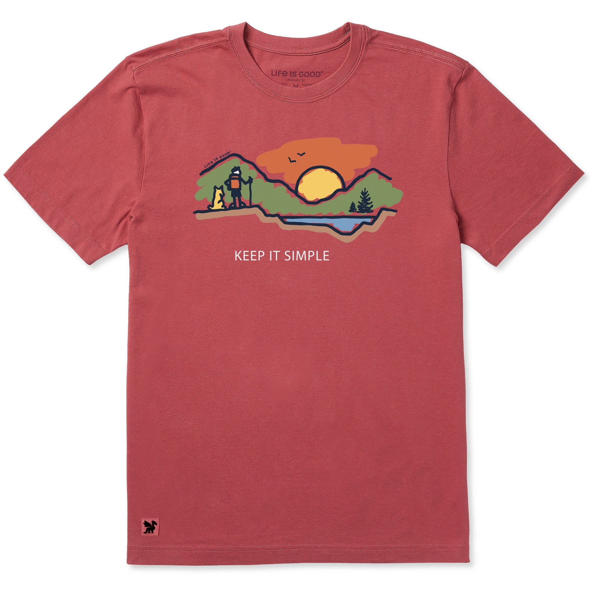 Men's Keep it Simple Mountain Hike Vista Short Sleeve Crusher Tee