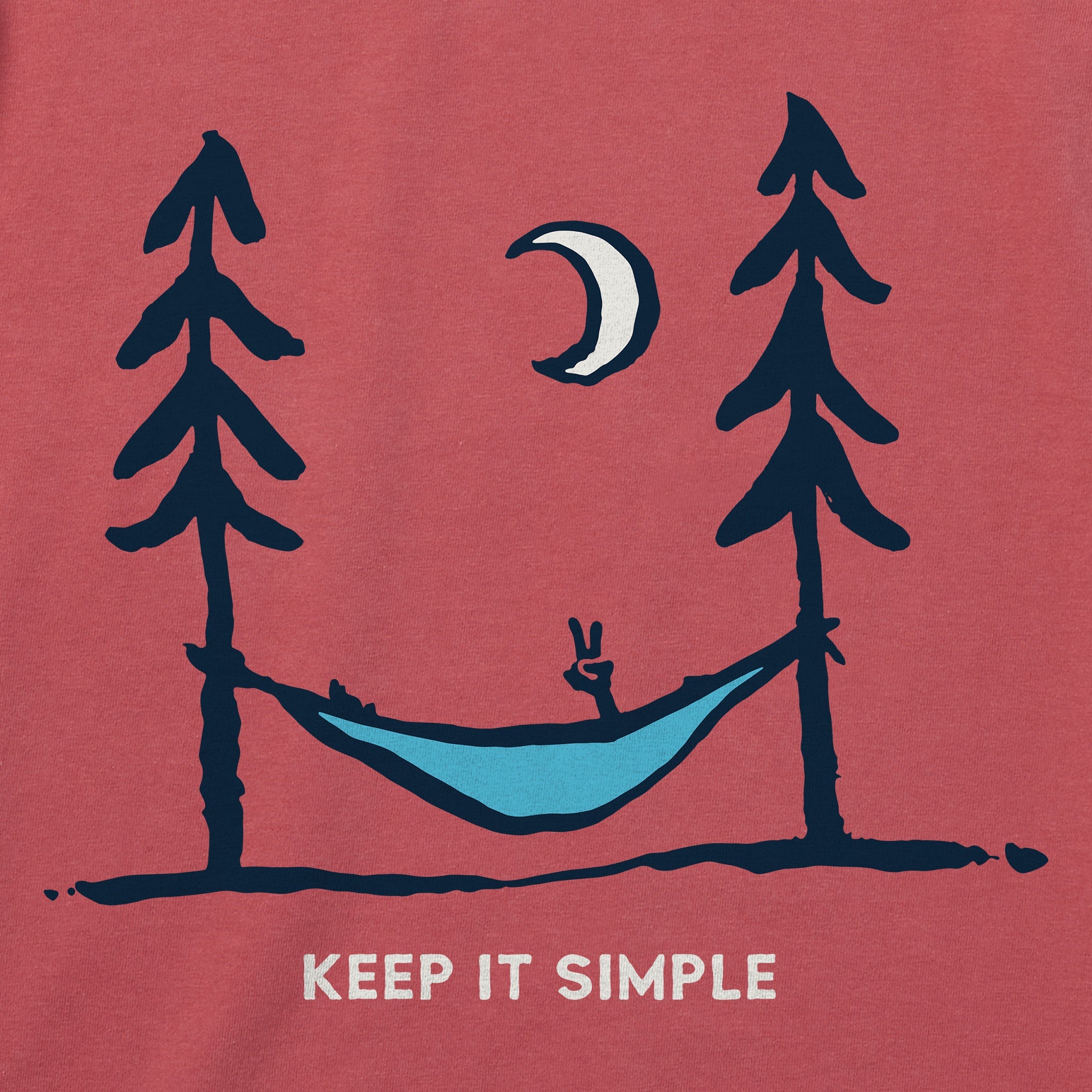 Men's Keep it Simple Peace Hammock Short Sleeve Crusher Tee