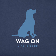 Men's Wag On Lab Short Sleeve Crusher Tee