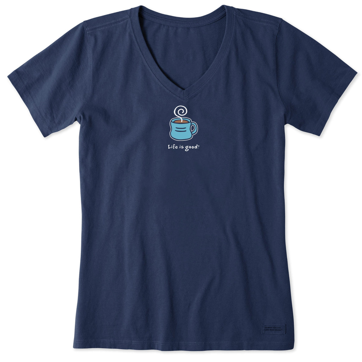 Women's Hot Mug Short Sleeve Crusher Vee