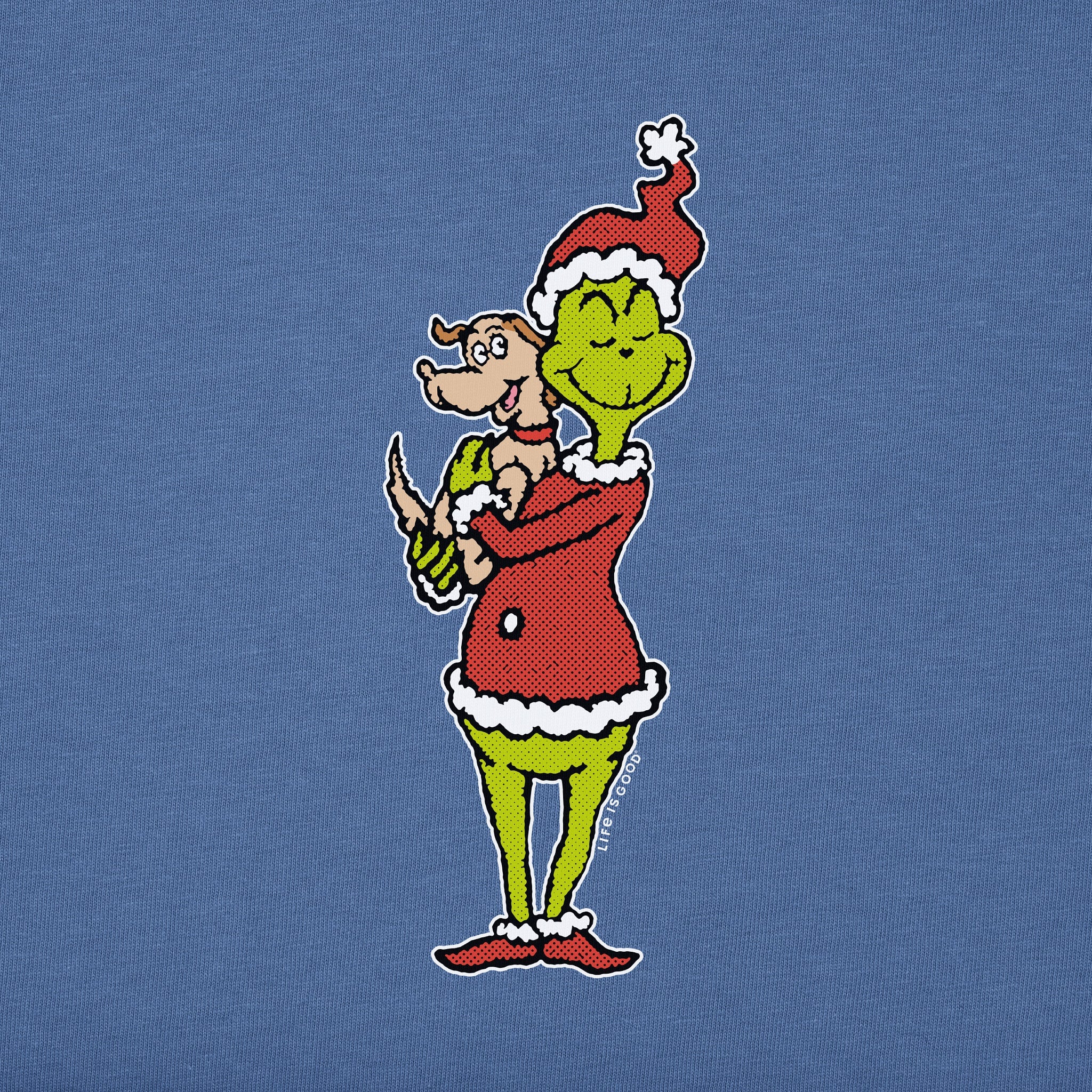 Kids Pop Art Grinch and Max Short Sleeve Crusher Tee