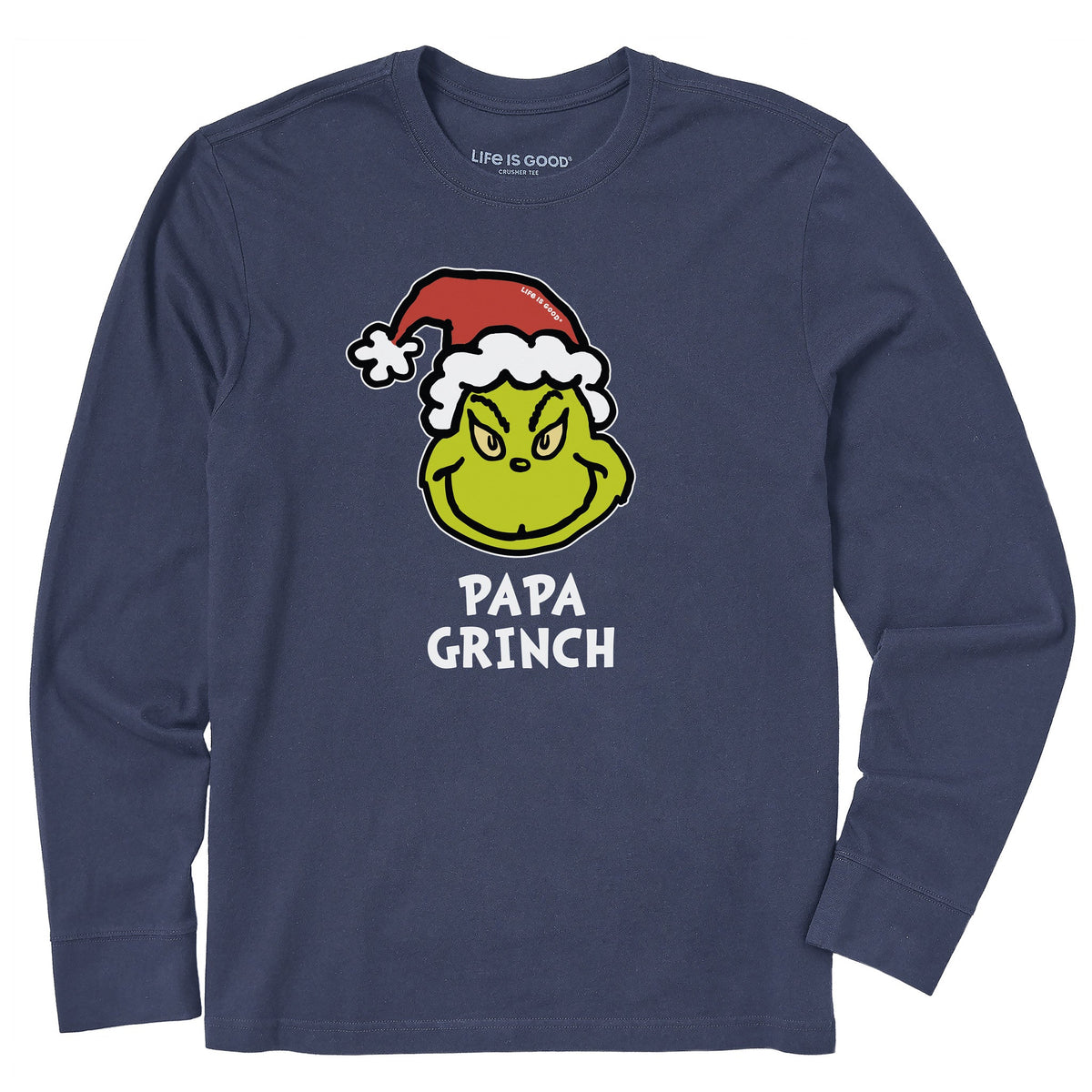 Men's Papa Grinch Long Sleeve Crusher Tee