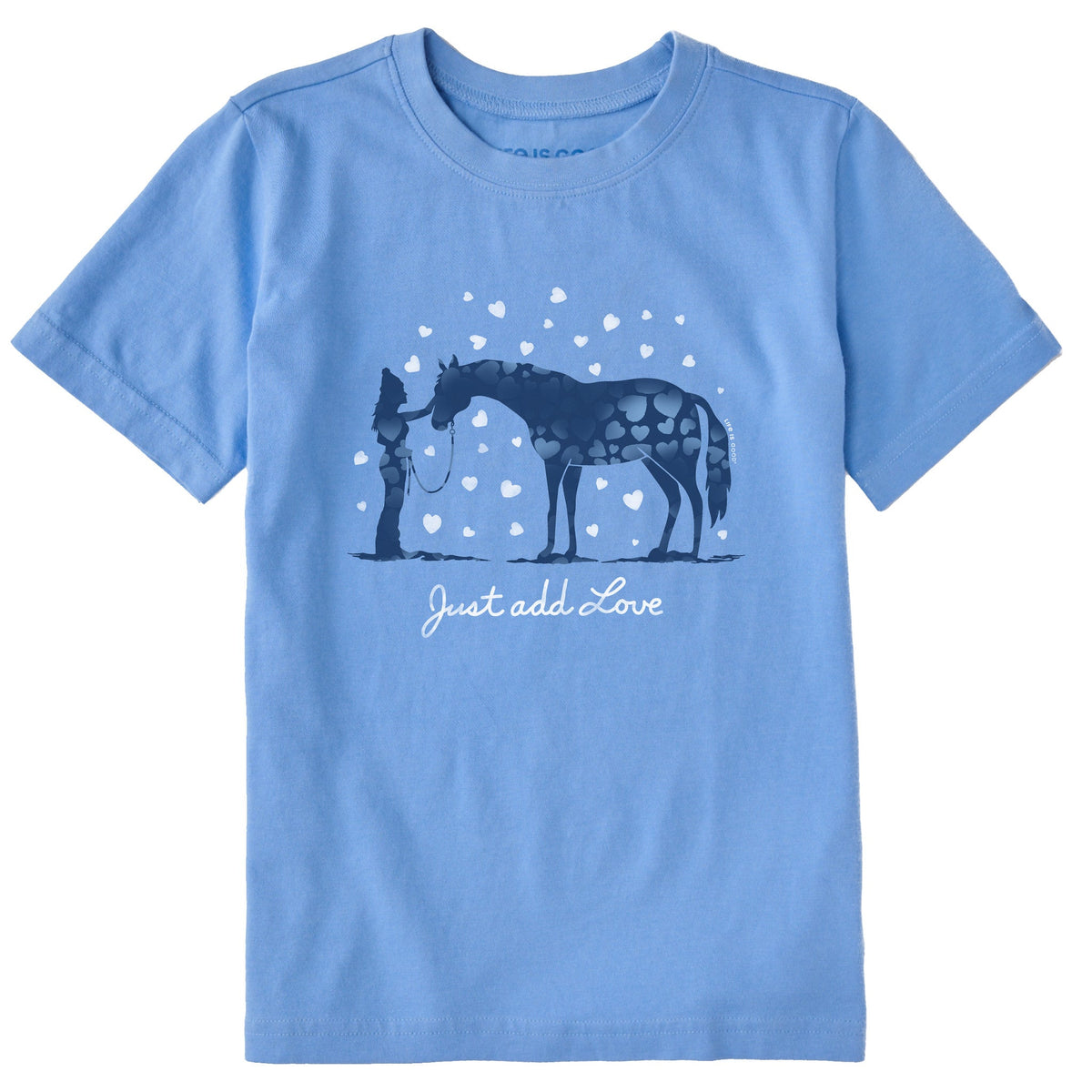 Kids Just Add Love Horse Short Sleeve Crusher Tee