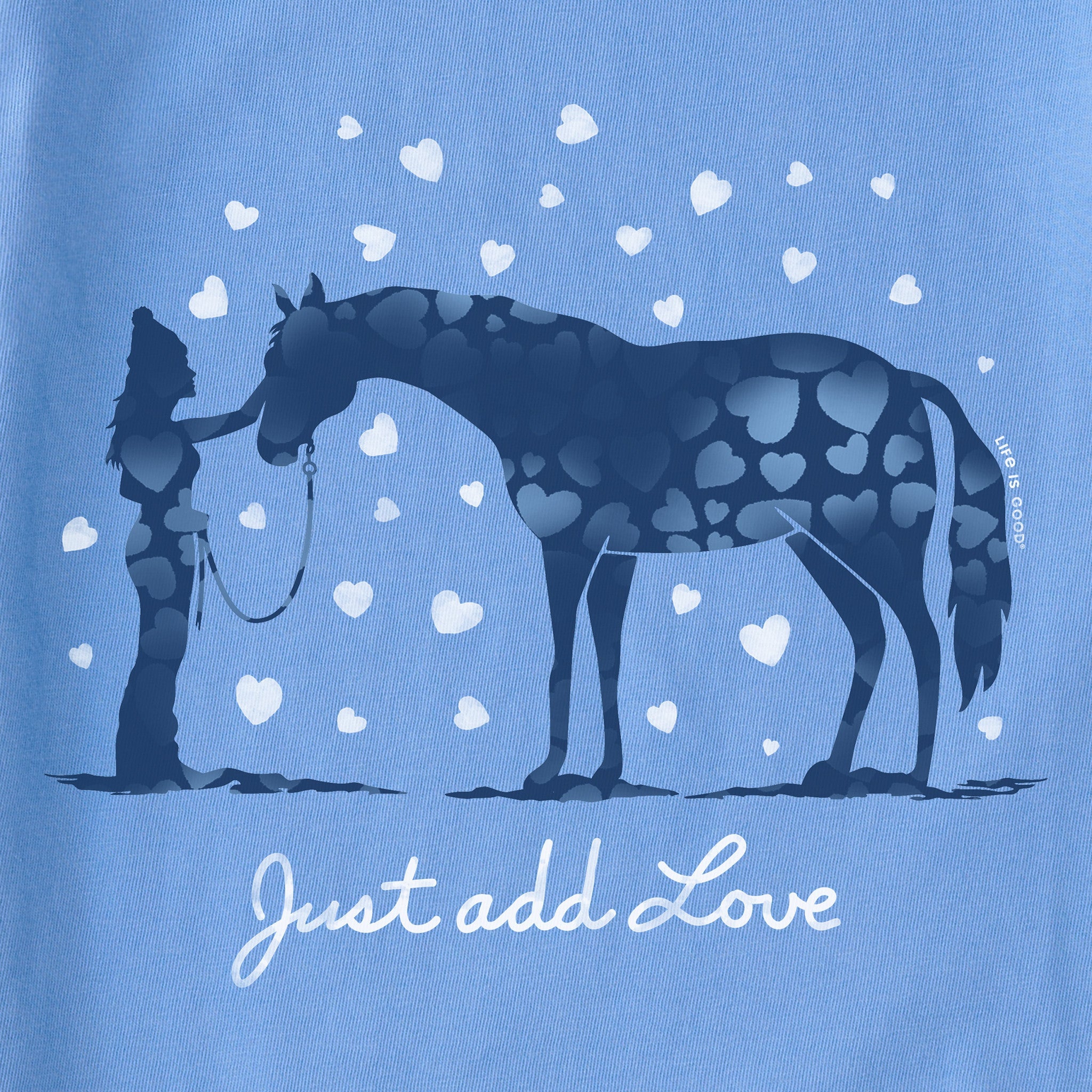 Kids Just Add Love Horse Short Sleeve Crusher Tee