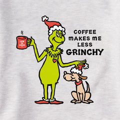 Women's Less Grinchy Coffee Simply True Fleece Crew