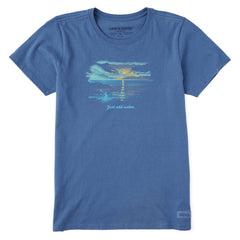 Women's Just Add Water Kayak Sunset Short Sleeve Tee