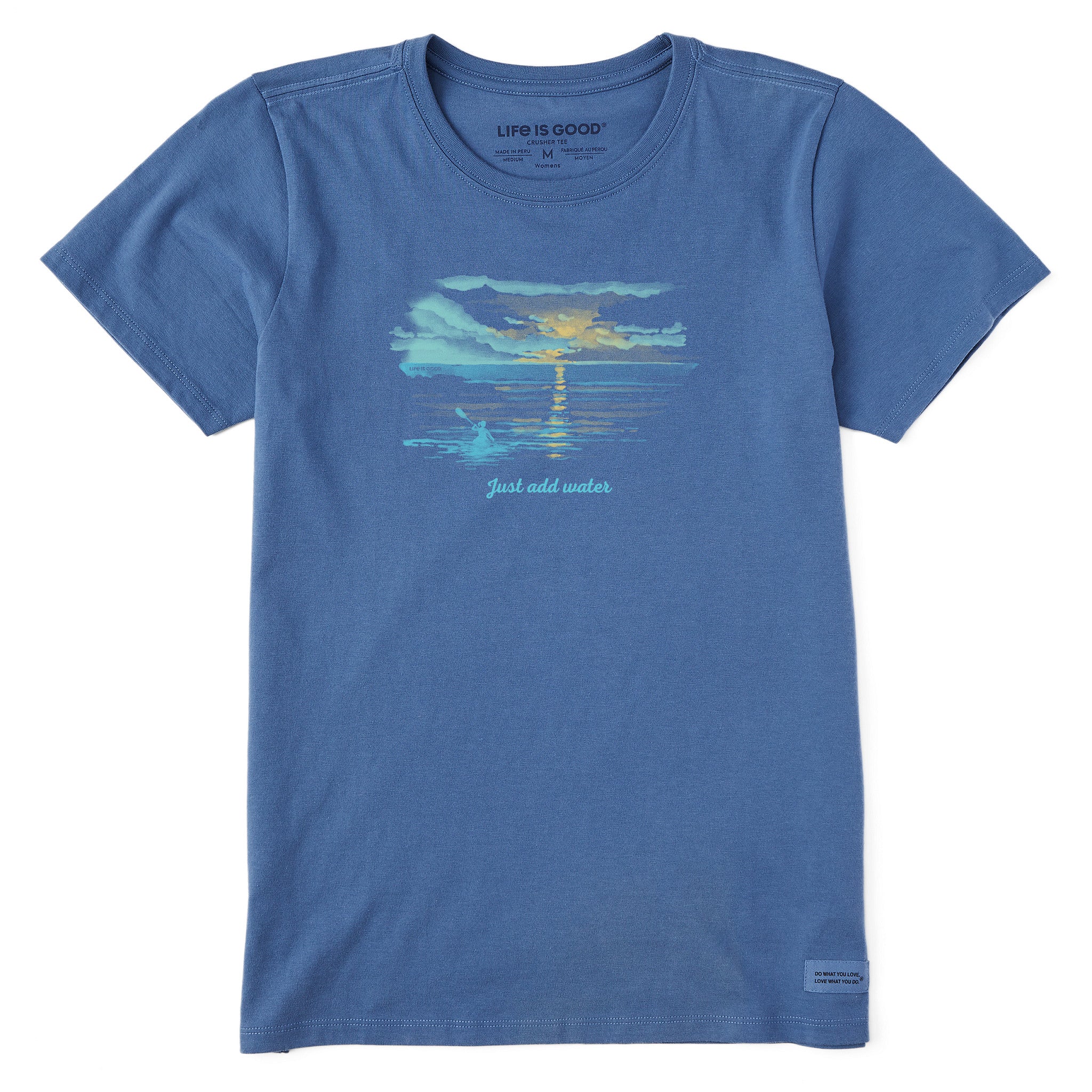 Women's Just Add Water Kayak Sunset Short Sleeve Tee