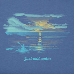 Women's Just Add Water Kayak Sunset Short Sleeve Tee