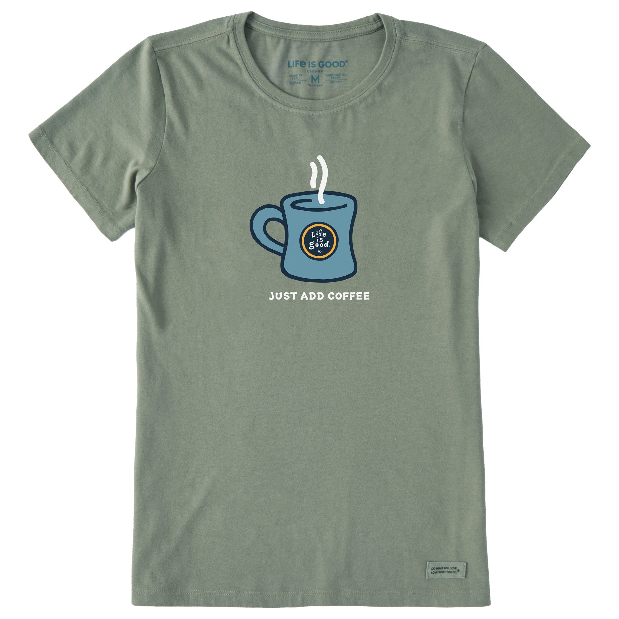 Women's Just Add Coffee Mug Short Sleeve Tee