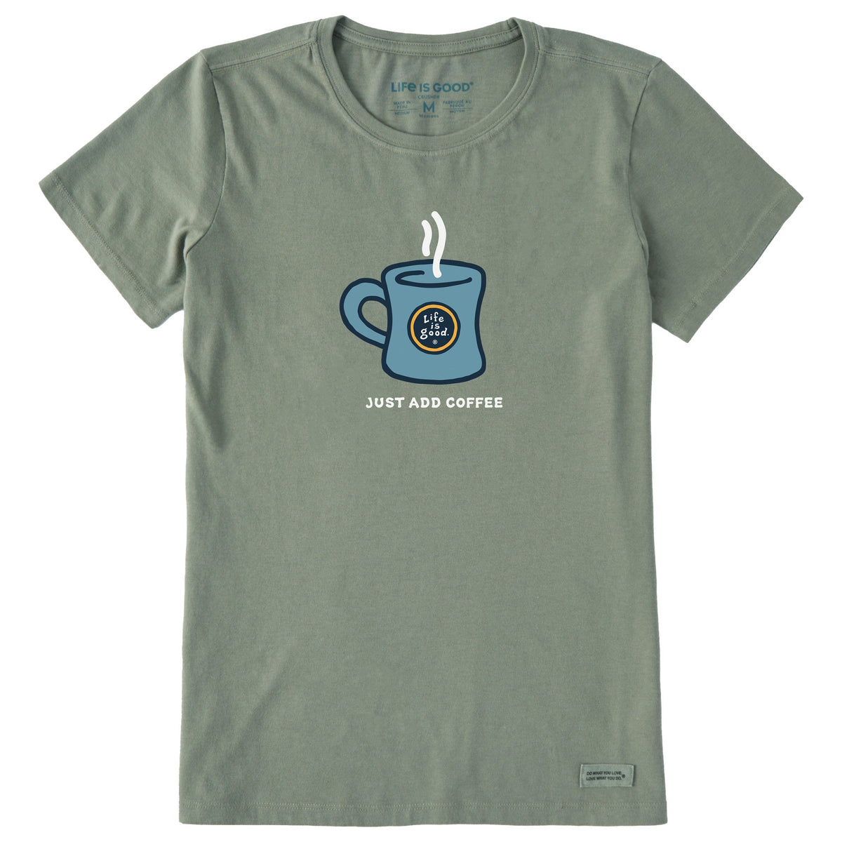 Women's Just Add Coffee Mug Short Sleeve Tee