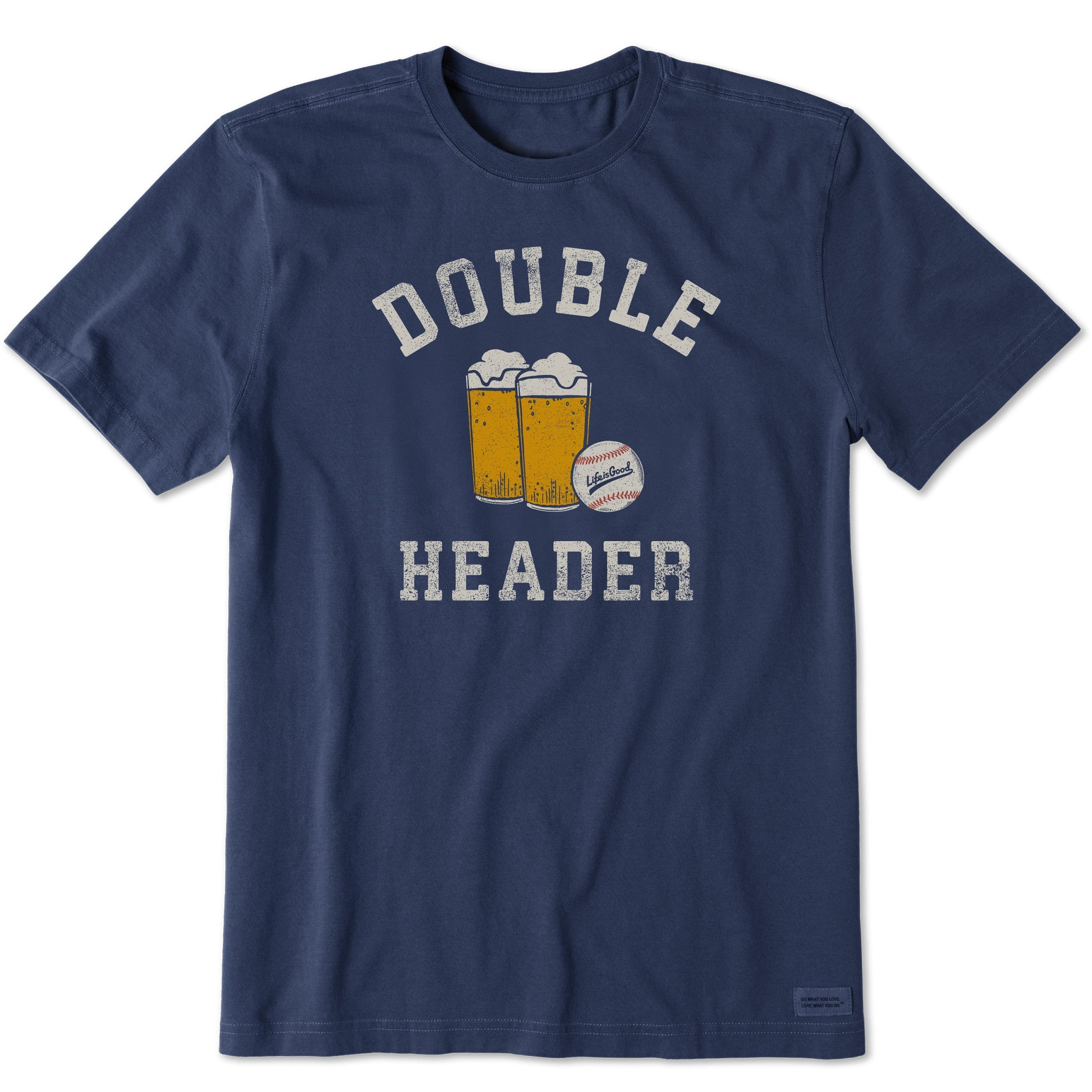 Men's Double Header Baseball & Beer Short Sleeve Tee