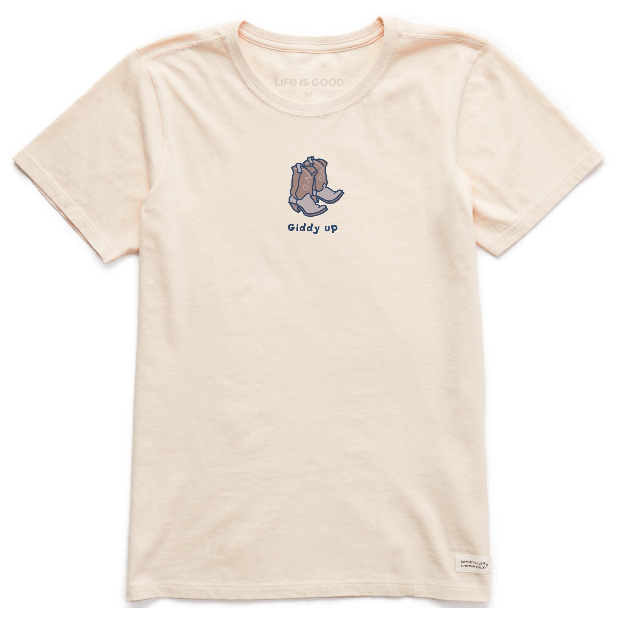Women's Giddy Up Cowboy Boots Short Sleeve Crusher Tee