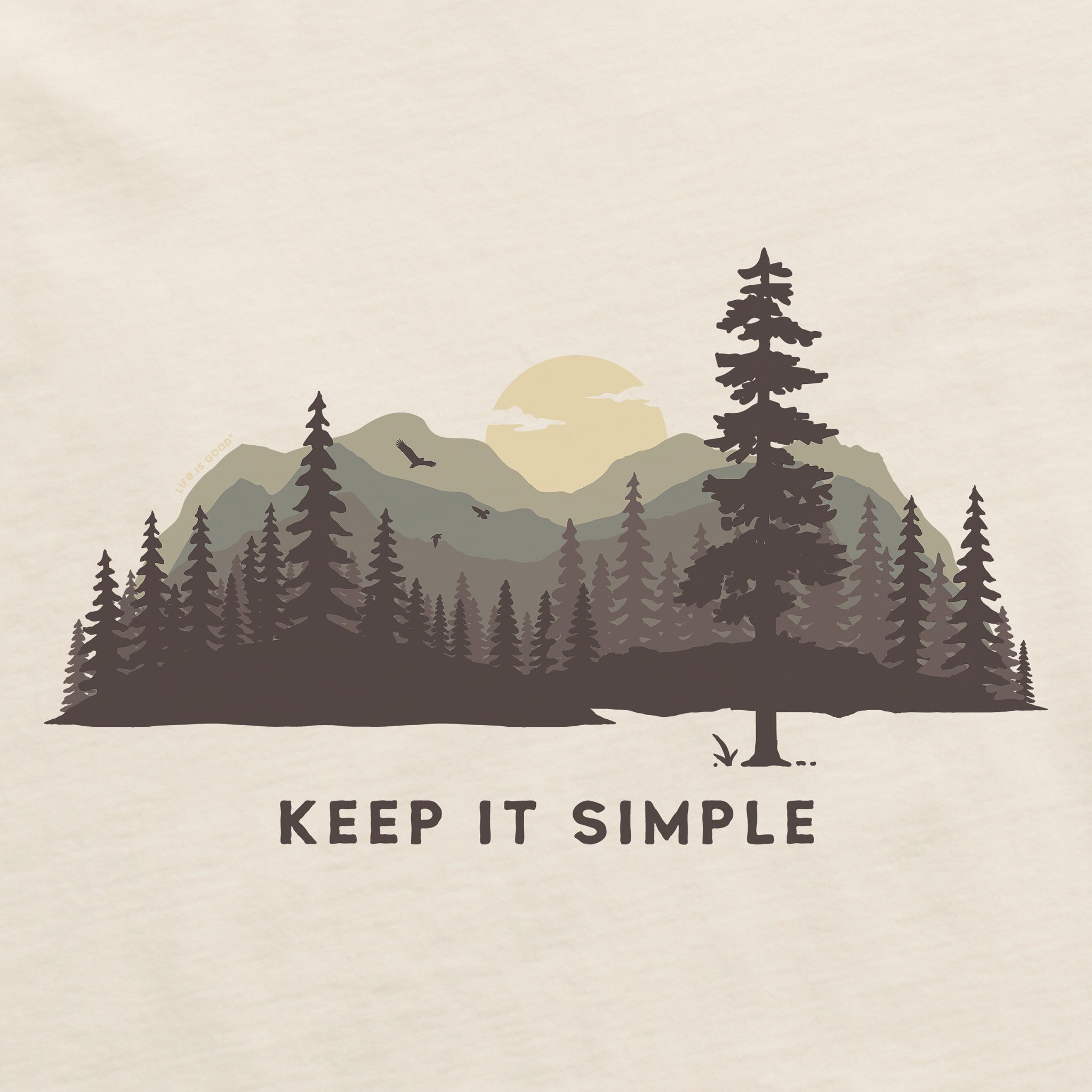 Women's Keep it Simple Evergreen Silo Short Sleeve Crusher Tee