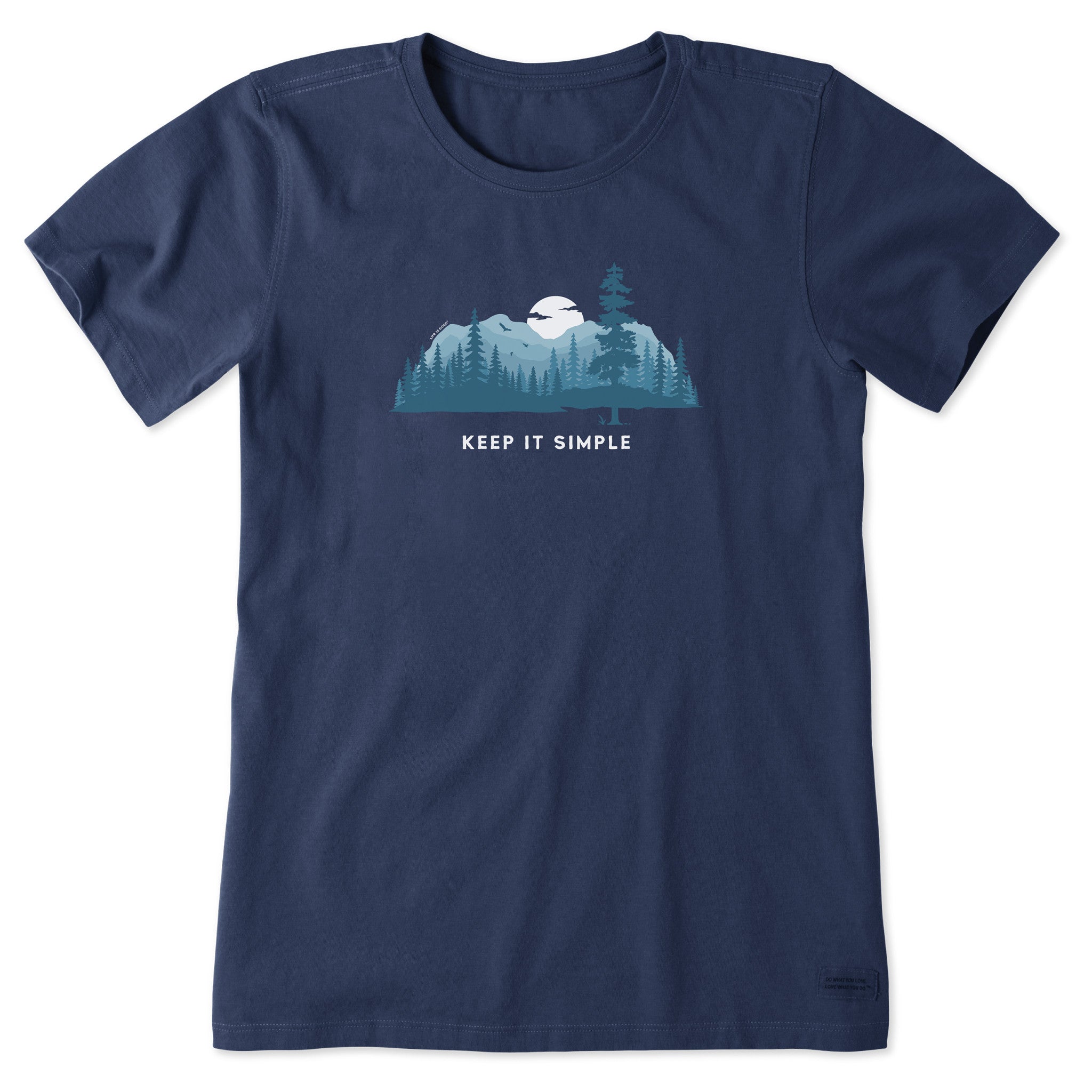 Women's Keep it Simple Evergreen Silo Short Sleeve Crusher Tee