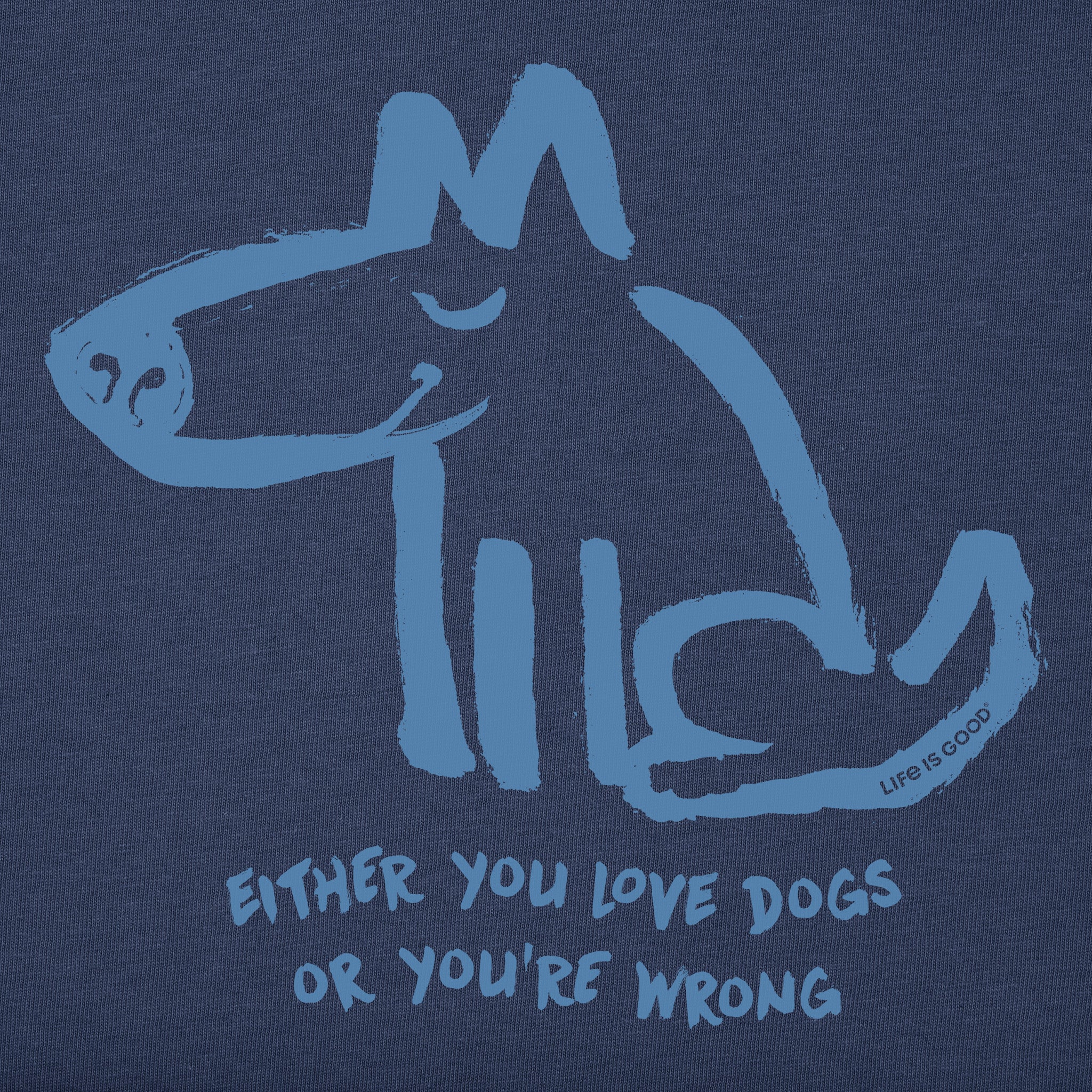 Men's Either You Love Dogs or You're Wrong Short Sleeve Tee