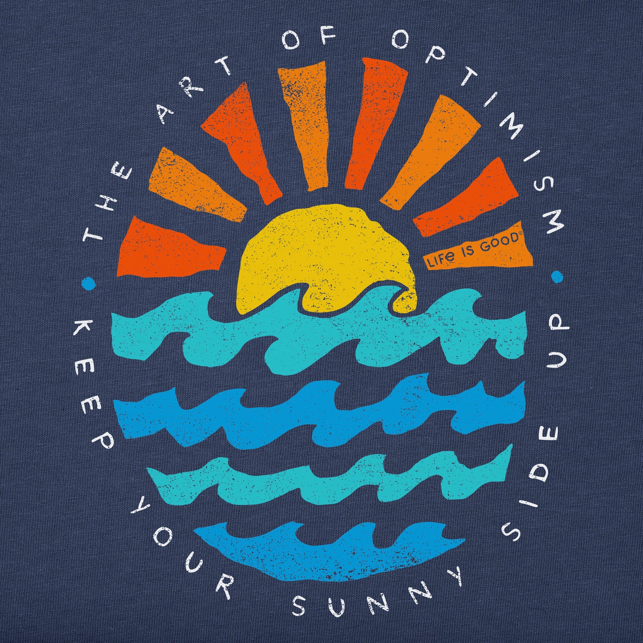 Kids Sun Ocean Sunny Side Up Short Sleeve Crusher Tee