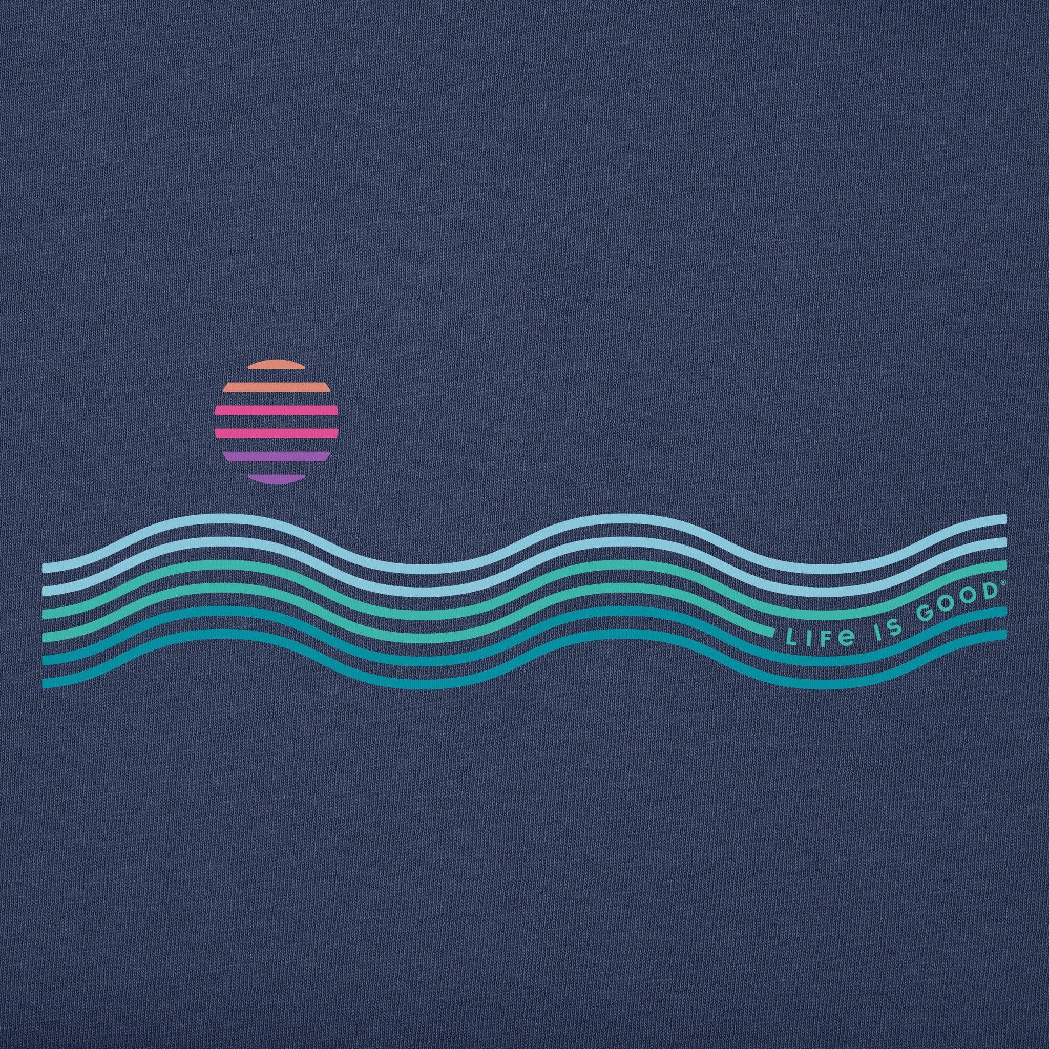 Men's Waves & Sun Short Sleeve Tee
