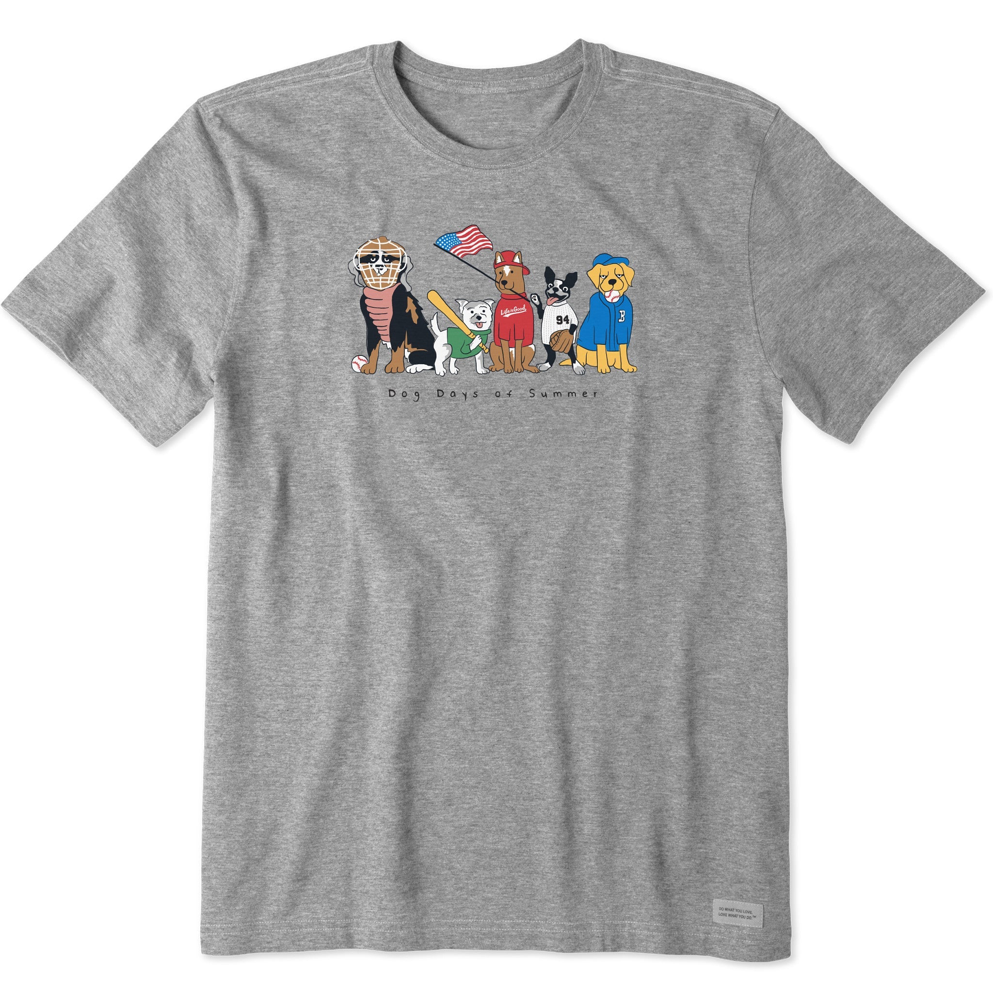 Men's Dog Days of Summer Baseball Short Sleeve Tee