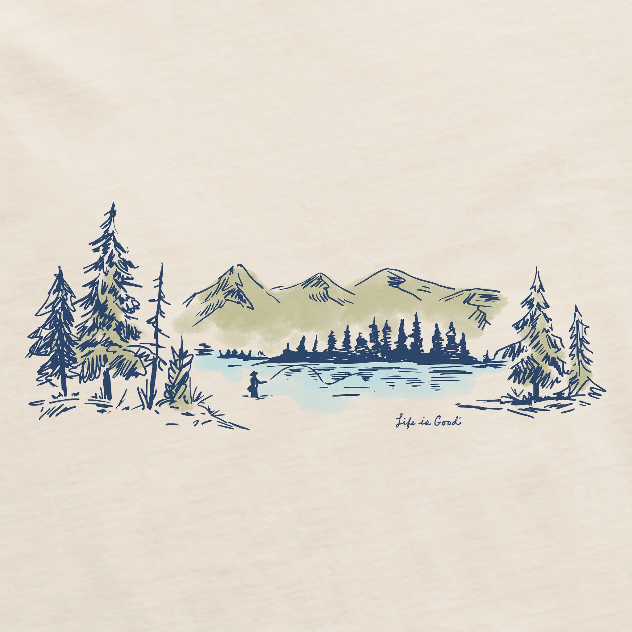 Men's Fly Fish Vista Short Sleeve Crusher Tee