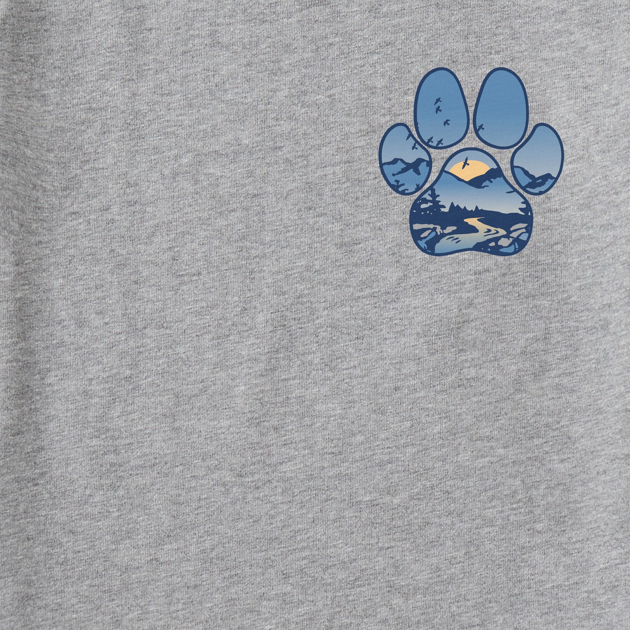 Men's Macro Micro Dogscape Long Sleeve Crusher Tee